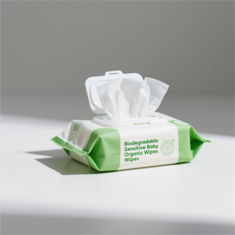 Biodegradowalne wrażliwe chusteczki organiczne dla niemowląt